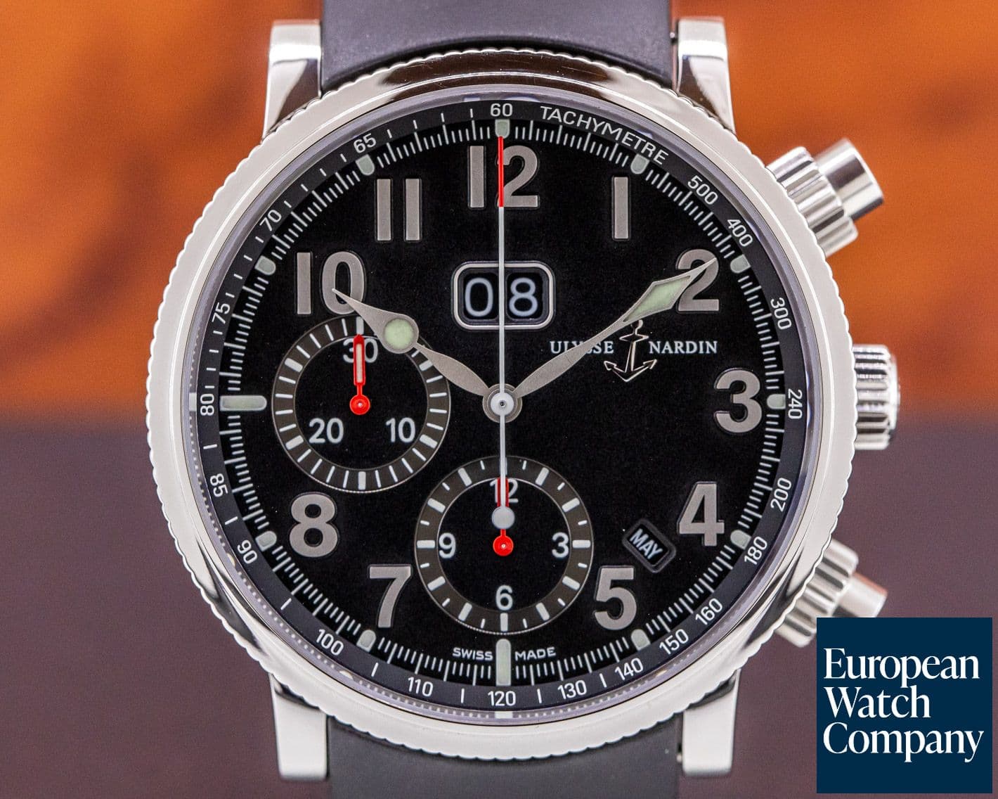 Image of Ulysse Nardin Marine Annual Calendar Chronograph SS / Strap 40MM