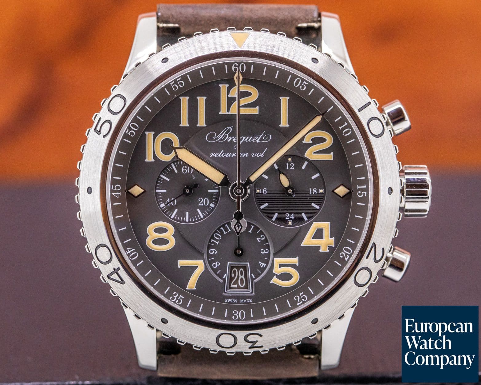 Image of Breguet Type XXI Flyback SS Grey Dial 