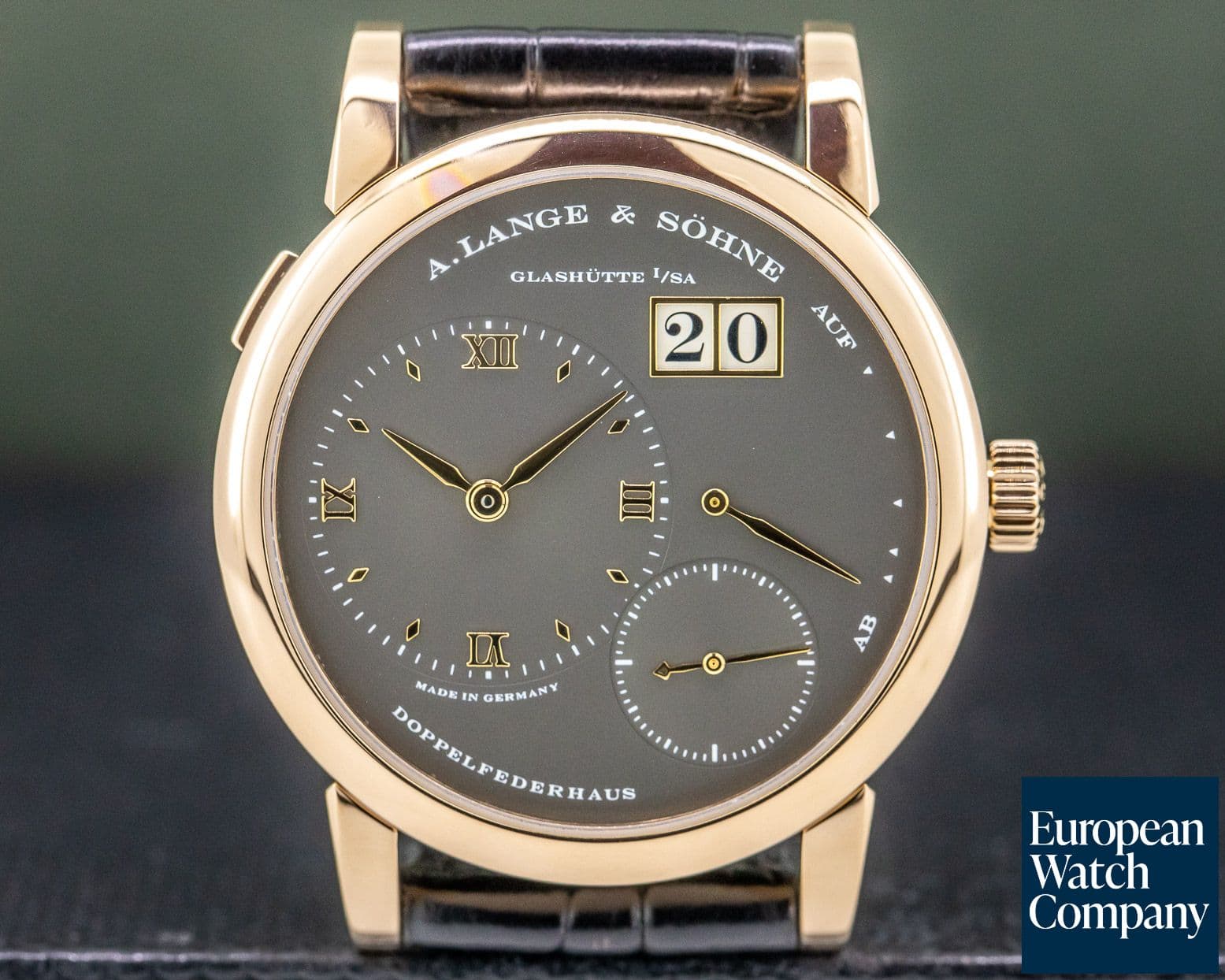 Image of A. Lange and Sohne Lange 1 Grey Dial 18K Rose Gold 38.5MM