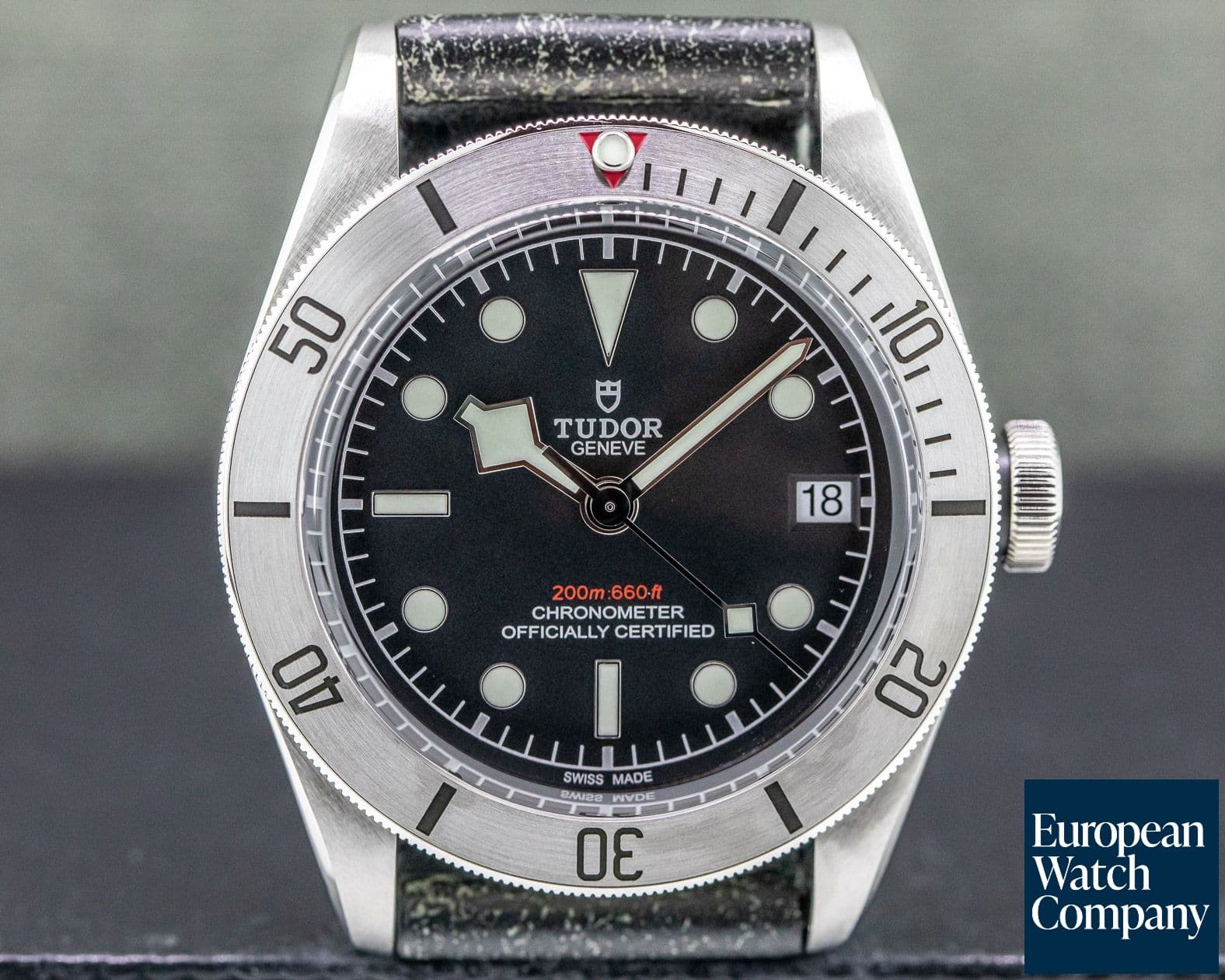 Image of Tudor Tudor Heritage Black Bay 41 BLACK SS / Aged Leather 