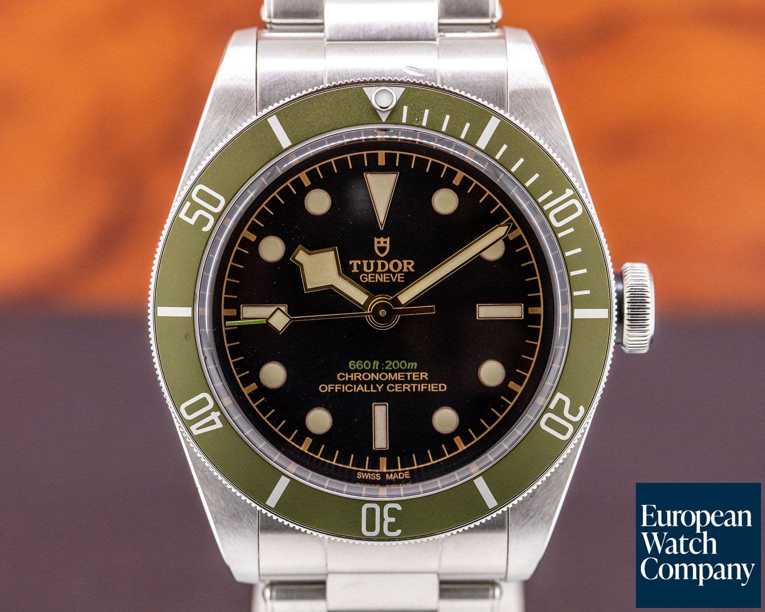 Image of Tudor Tudor Heritage 79230G Black Bay Harrods Green SS / SS UNWORN