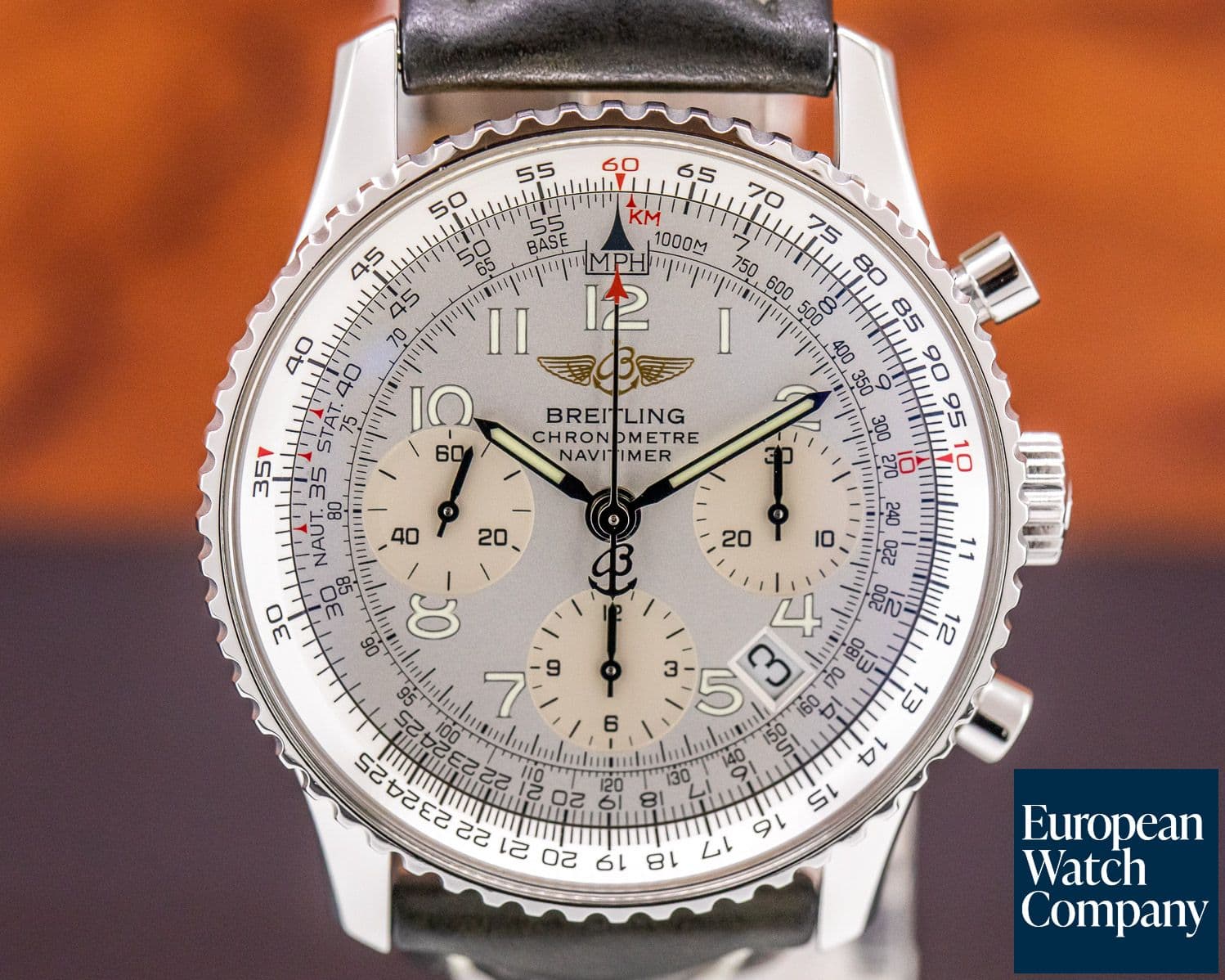 Image of Breitling Navitimer Chronograph SS Silver Dial 
