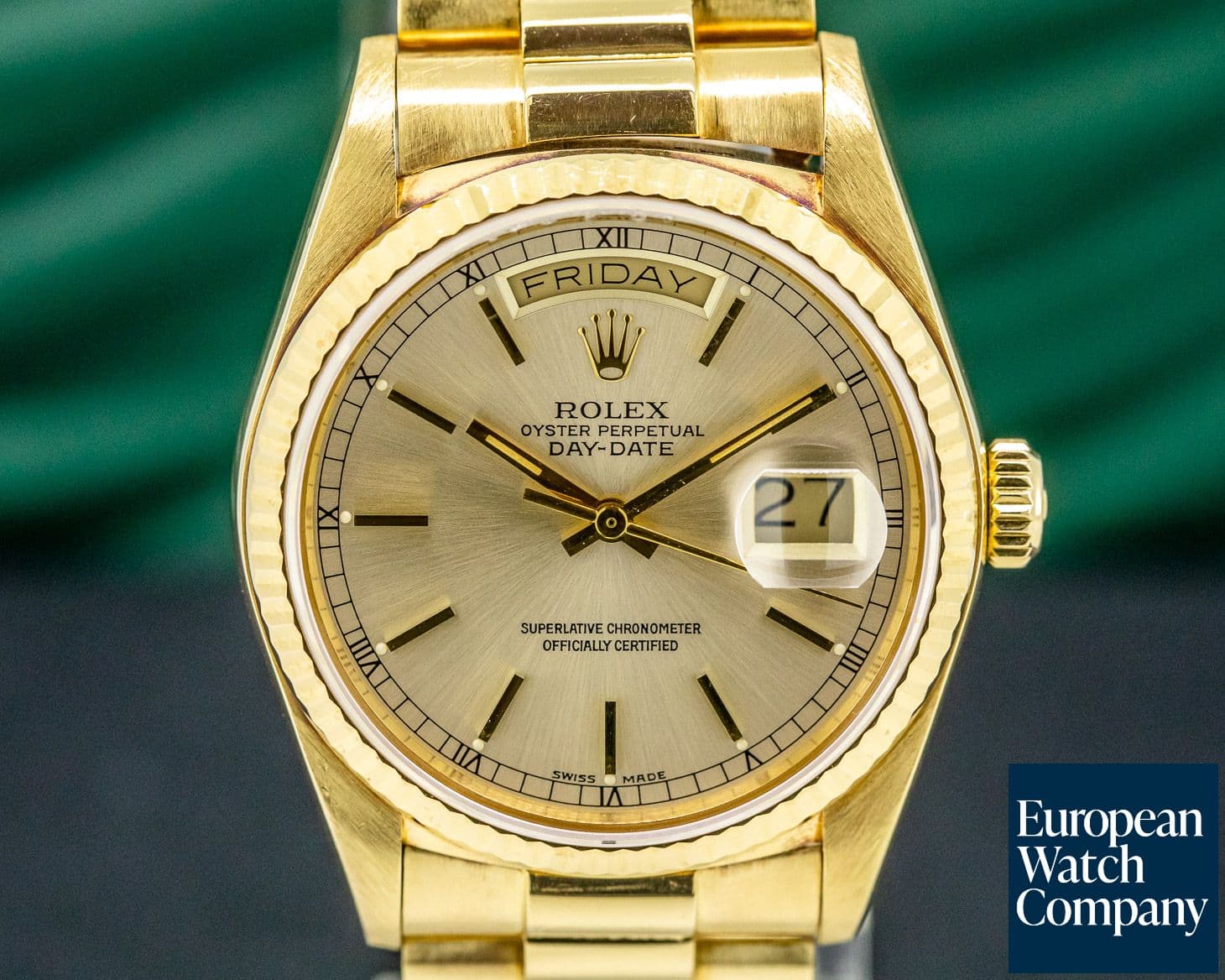 Image of Rolex Day Date President Champagne Dial 18K Yellow Gold 