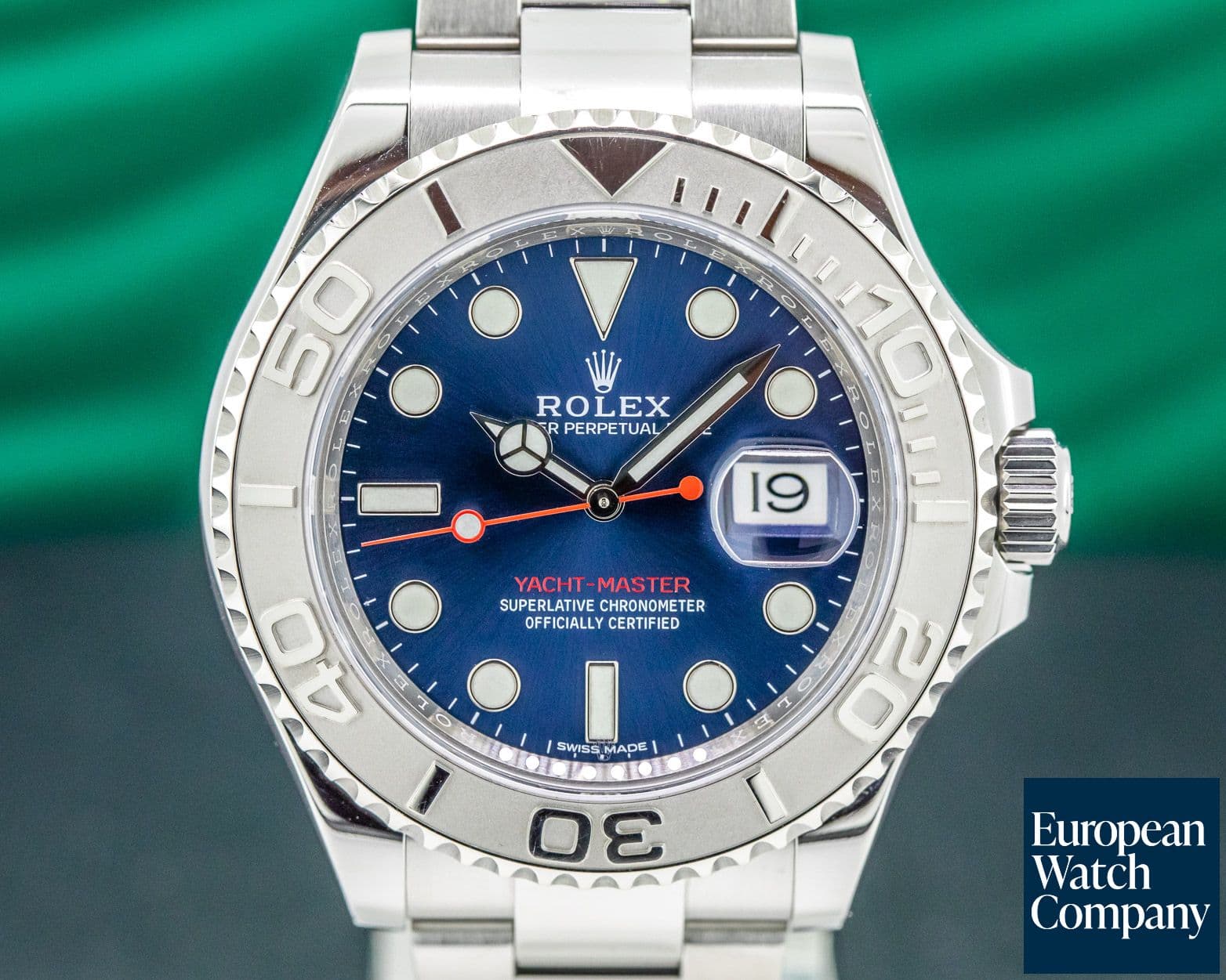 Image of Rolex Yacht Master SS Blue Dial / Platinum Bezel 