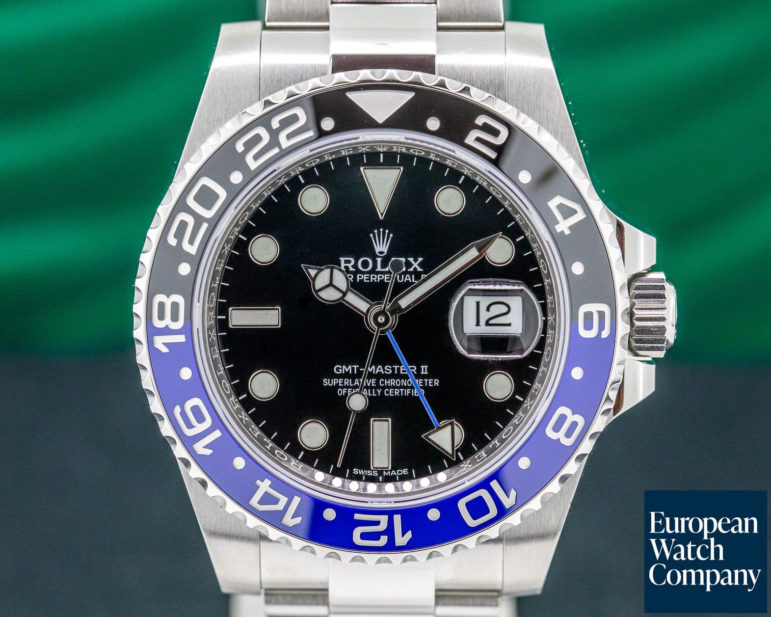 Image of Rolex GMT Master II Ceramic Black & Blue "Batman" SS UNWORN 