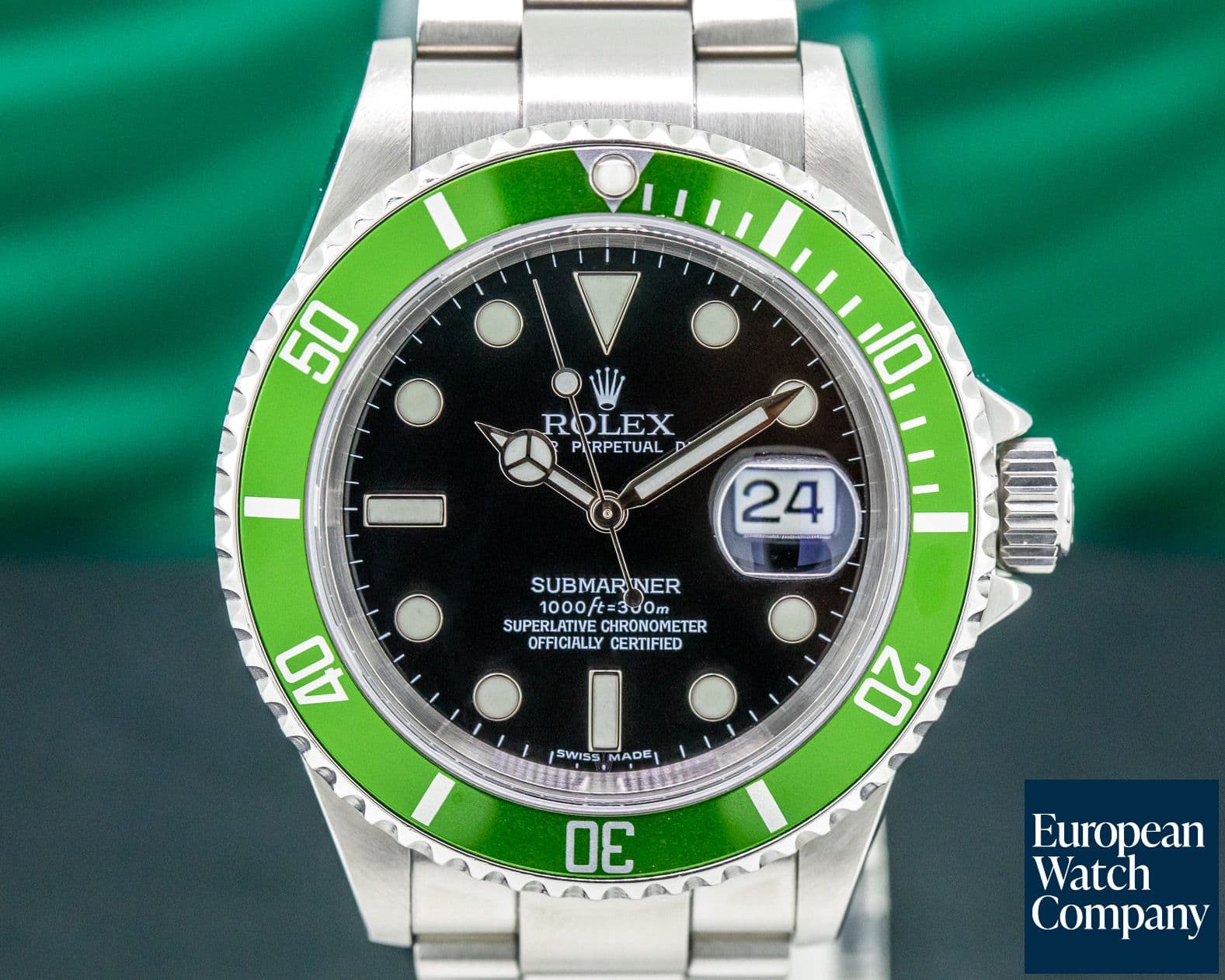 Image of Rolex Submariner 50th Anniversary SS Green Bezel