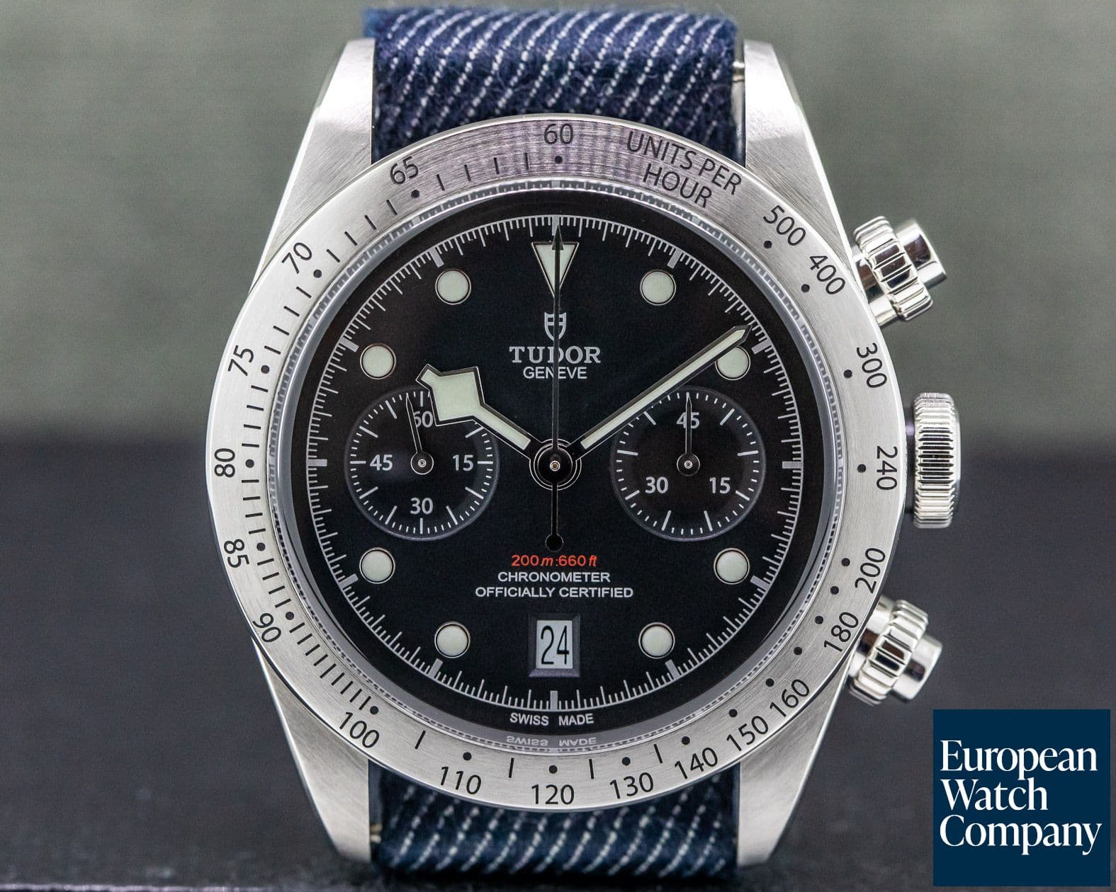 Image of Tudor Tudor Heritage Black Bay Chronograph / SS Deployant