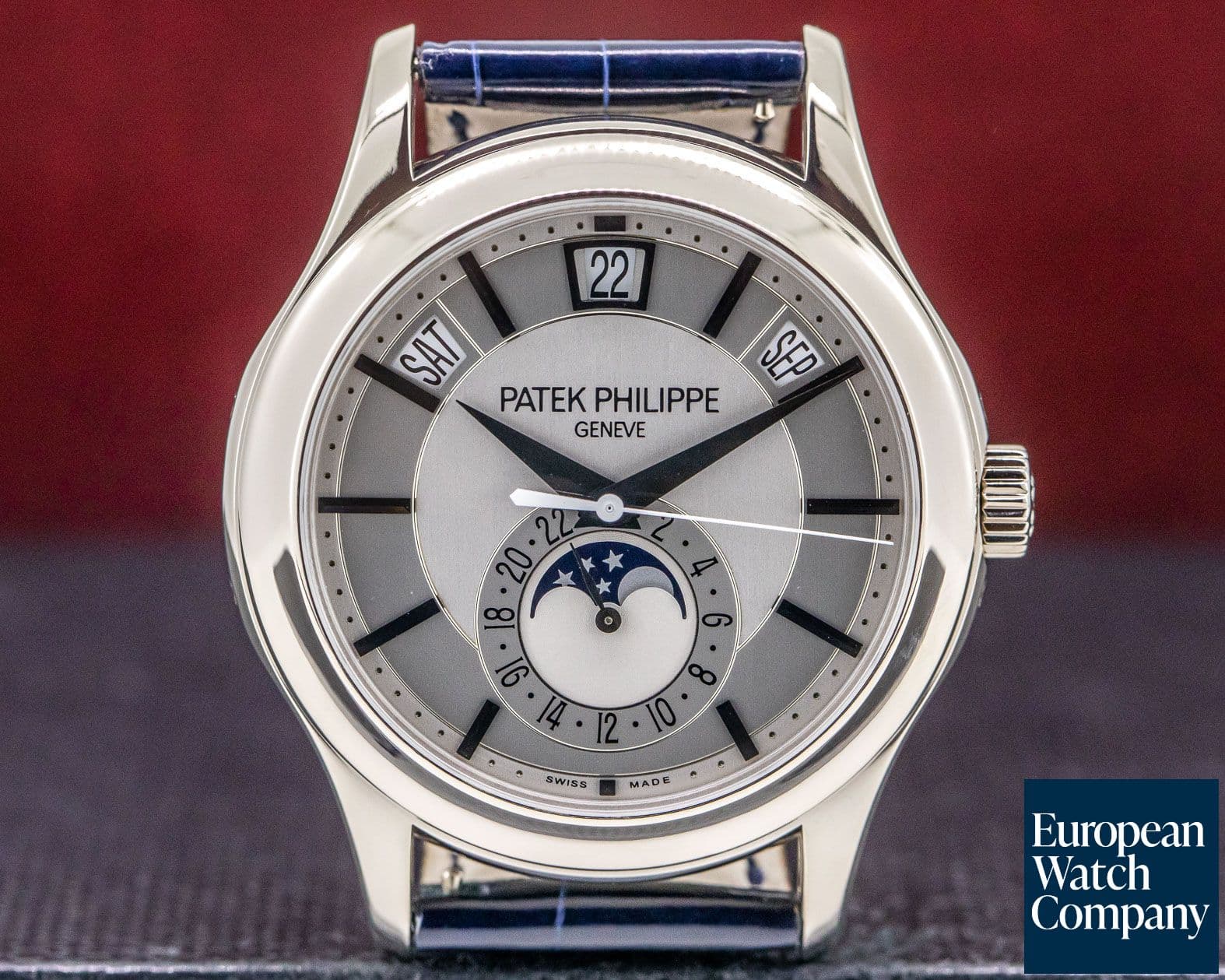 Image of Patek Philippe Annual Calendar Silver Dial 18K White Gold 

