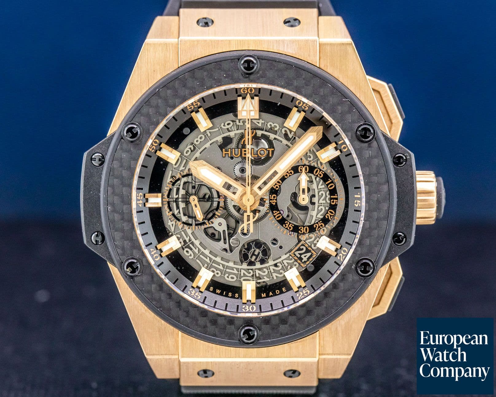 Image of Hublot King Power Unico Chronograph 18k Rose Gold / Rubber