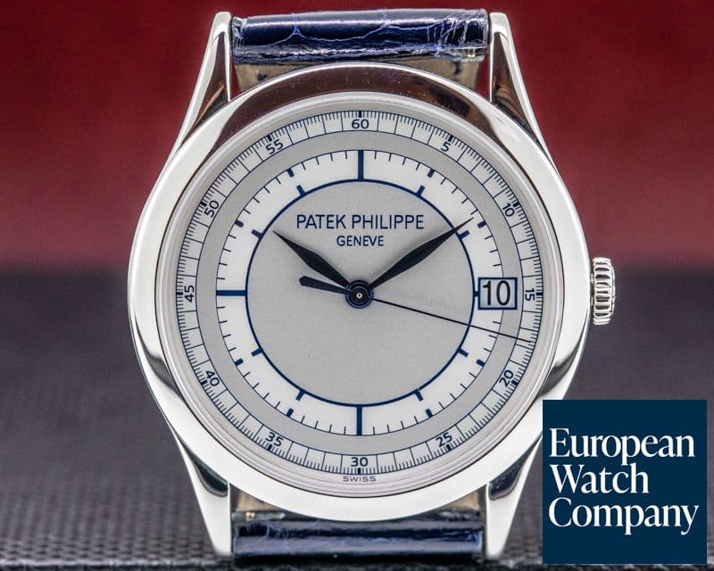 Image of Patek Philippe Calatrava 18K White Gold Sector Dial 