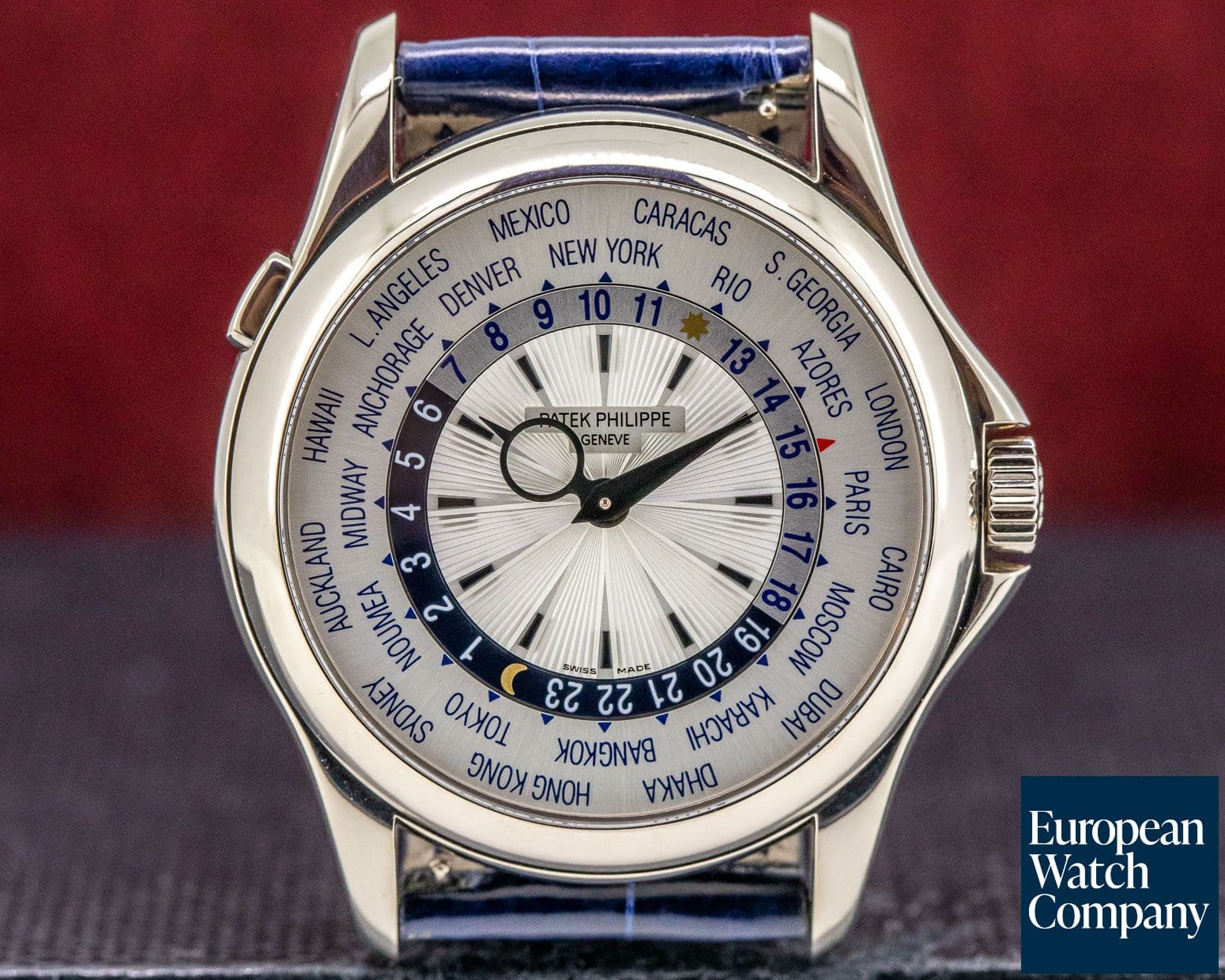 Image of Patek Philippe World Time 18K White Gold Silver Dial 