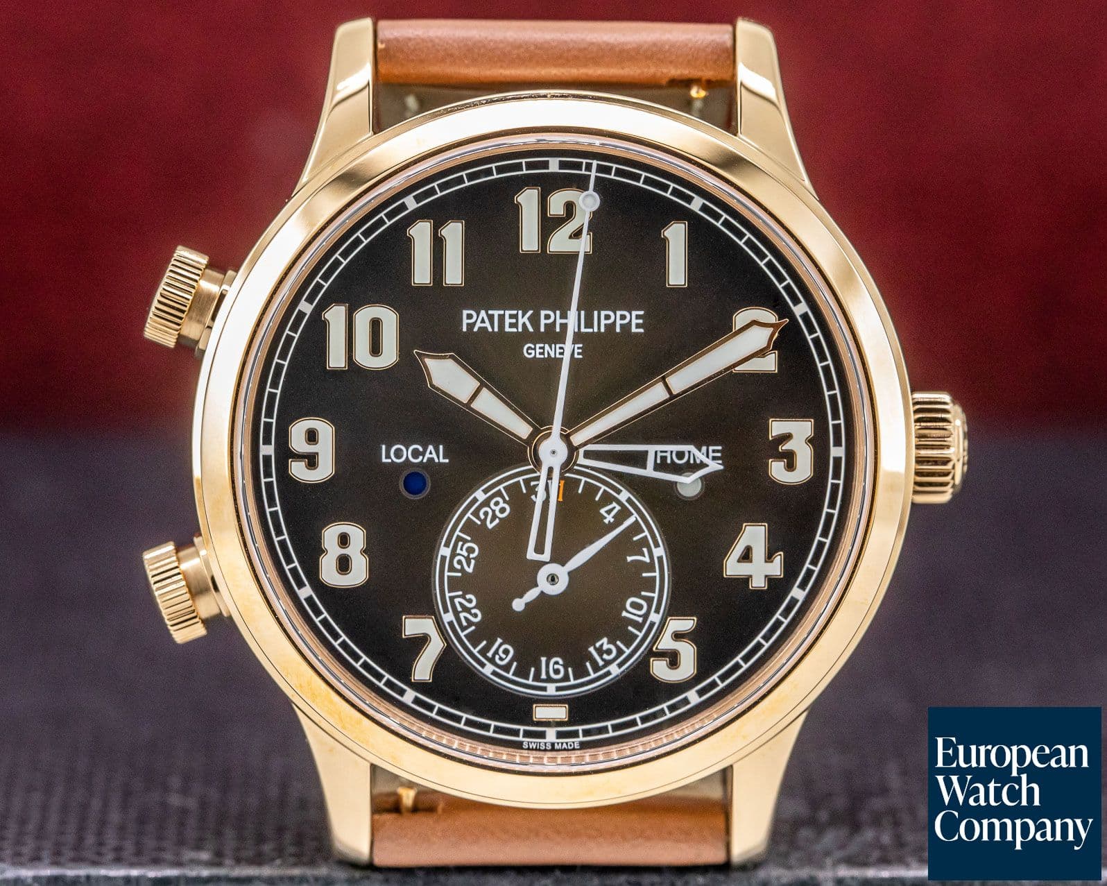 Image of Patek Philippe Calatrava Pilot Travel Time 18k Rose Gold UNWORN