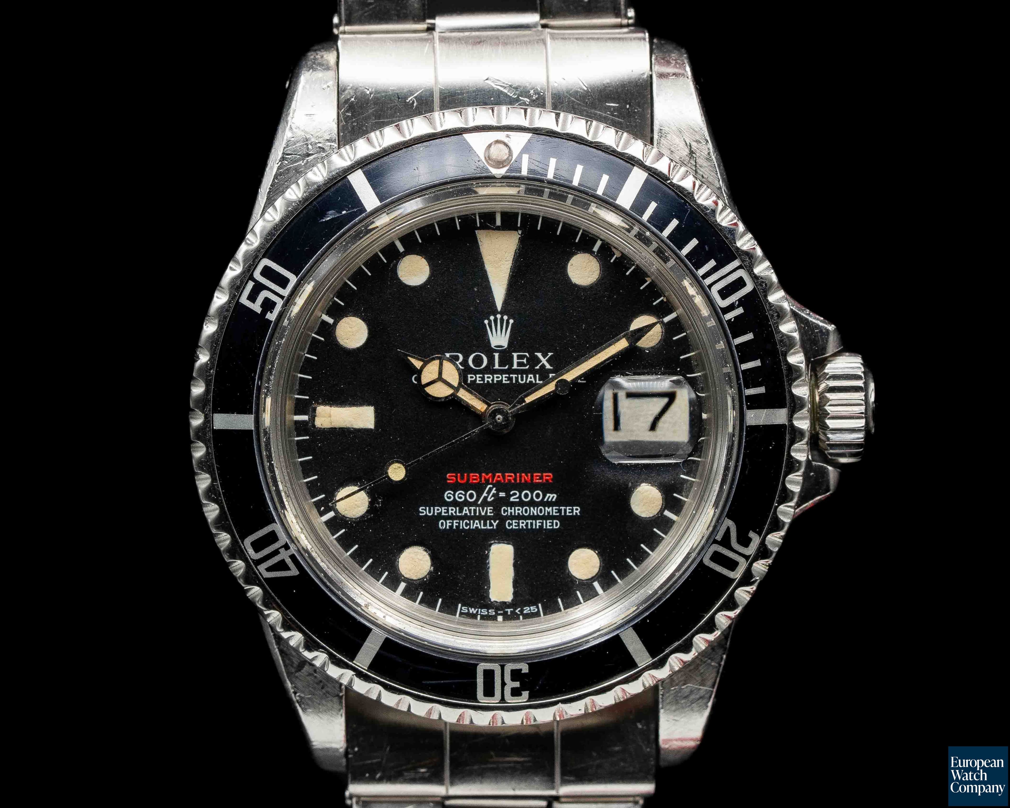 Image of Rolex Submariner RED MK IV Circa 1973 SS 