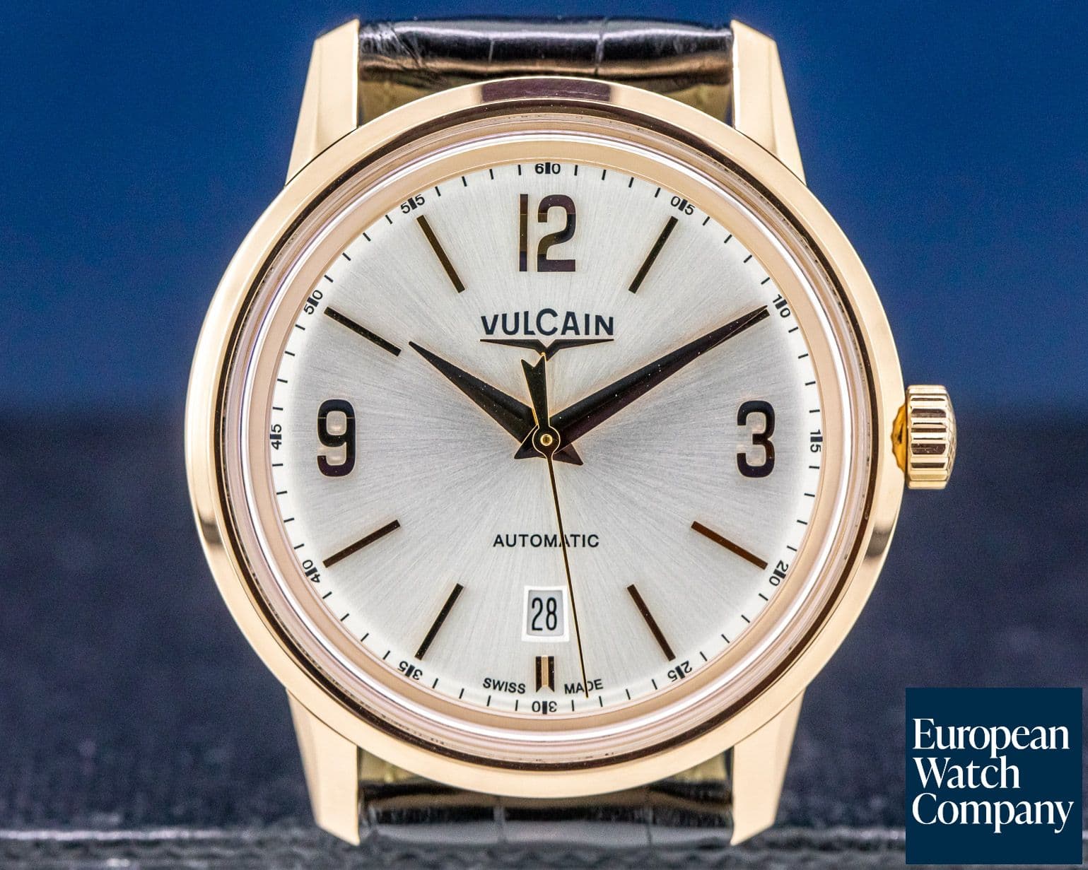 Image of Vulcain 50's President Rose Gold Silver Dial  42MM 