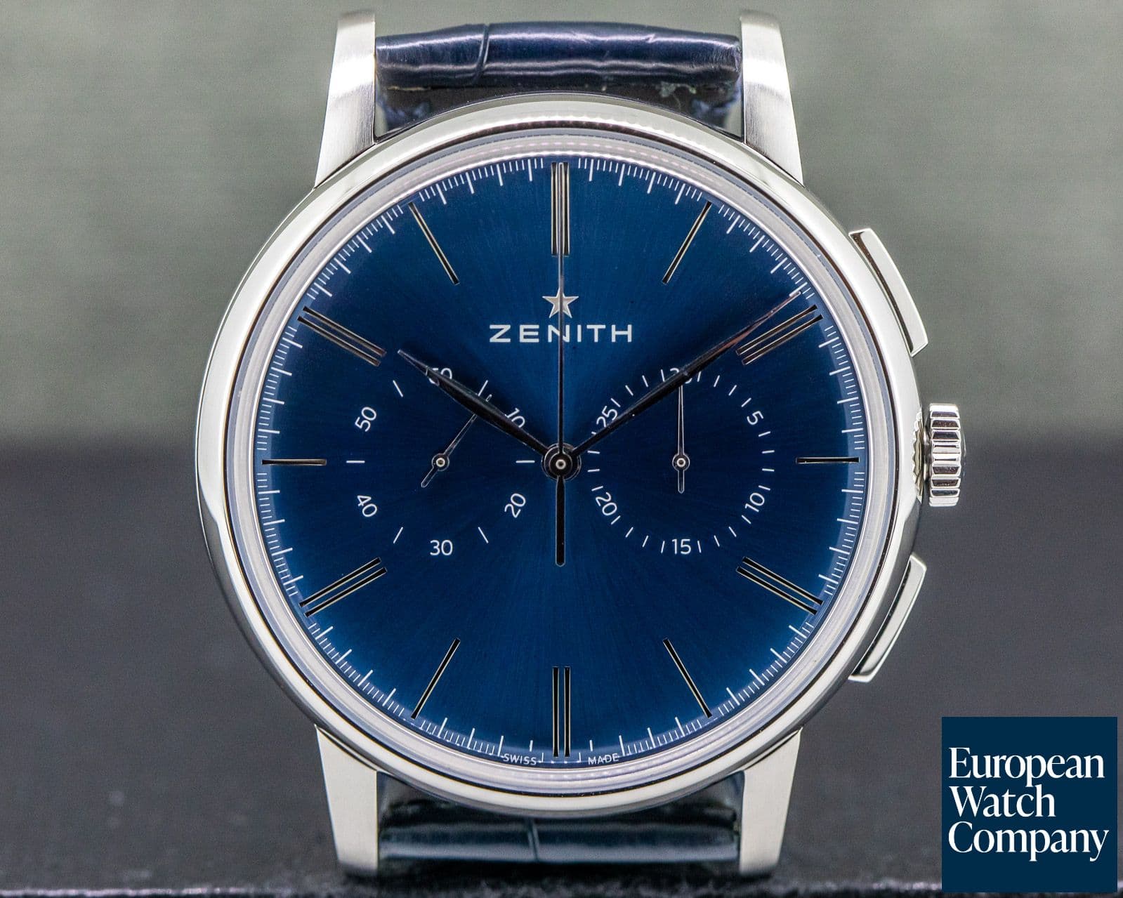 Image of Zenith Elite Chronograph Classic SS Blue Dial 42MM
 
