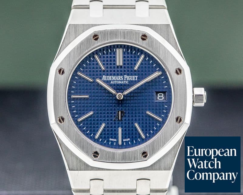 Image of Audemars Piguet Royal Oak Extra Thin Blue Dial SS 15202ST 
