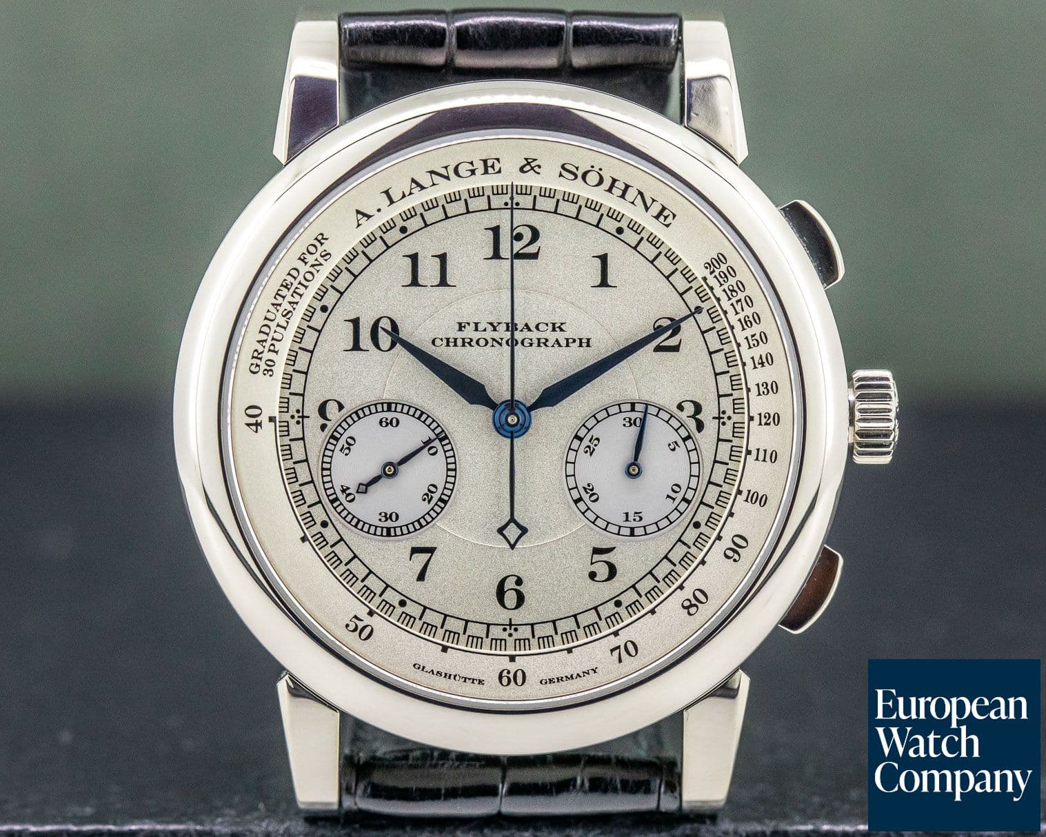 Image of A. Lange and Sohne 1815 Flyback Chronograph Silver Dial 18K White Gold 