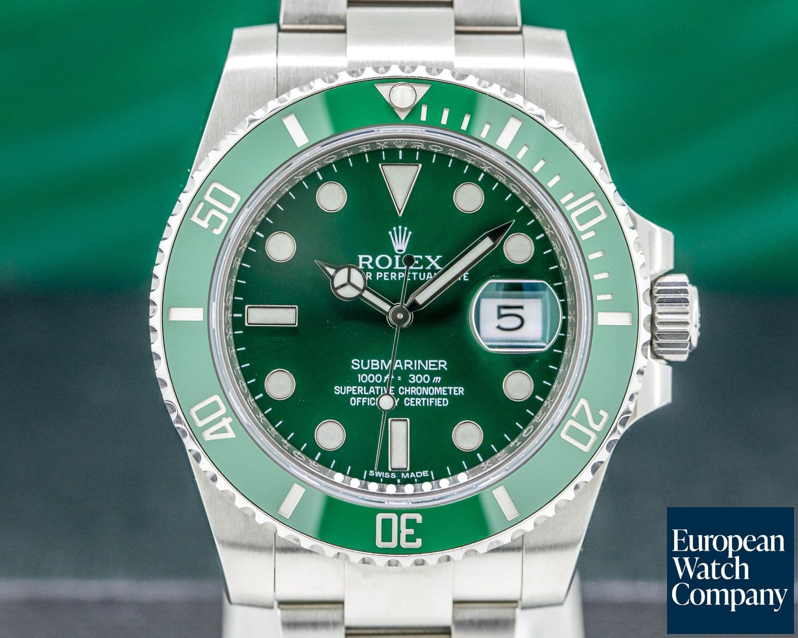 Image of Rolex Submariner Green Ceramic "OMAN KHANJAR" Green Dial RARE 