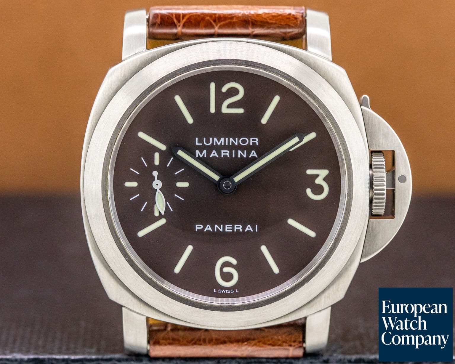 Image of Panerai Luminor Marina Black Dial Titanium 