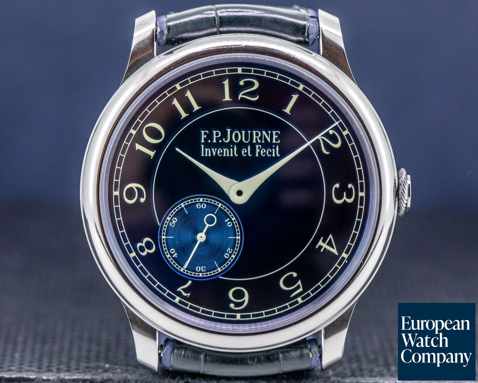 Image of F. P. Journe Chronometre Bleu Tantalum Blue Dial 