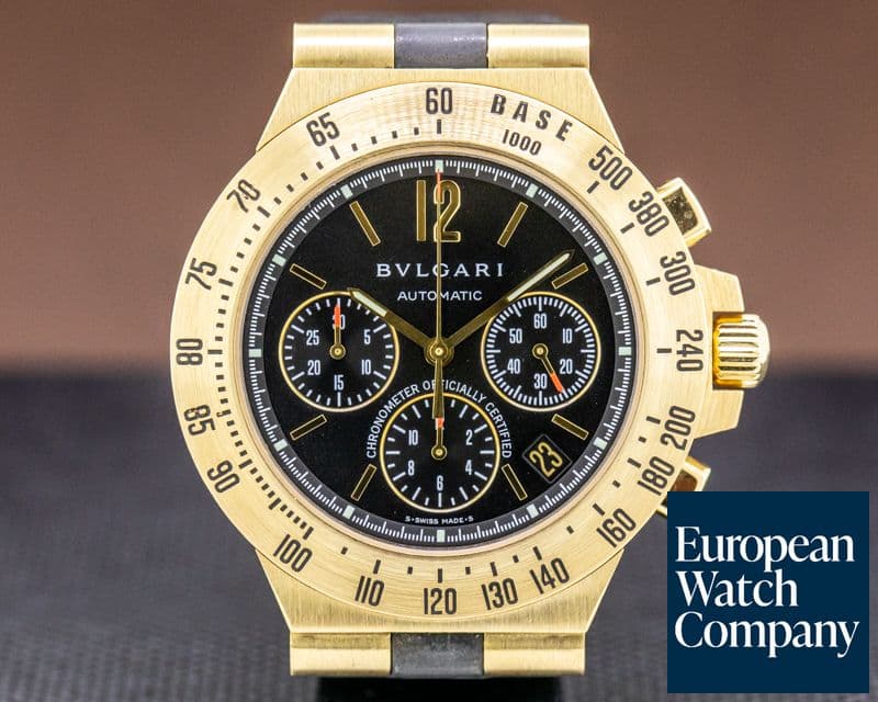 Image of Bulgari Bulgari Diagono Professional Chronograph 18K Yellow Gold 