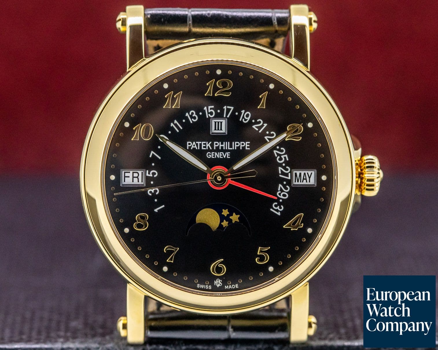 Image of Patek Philippe Retrograde Perpetual Black Dial 18K "Michael Ovitz" UNIQUE PIECE