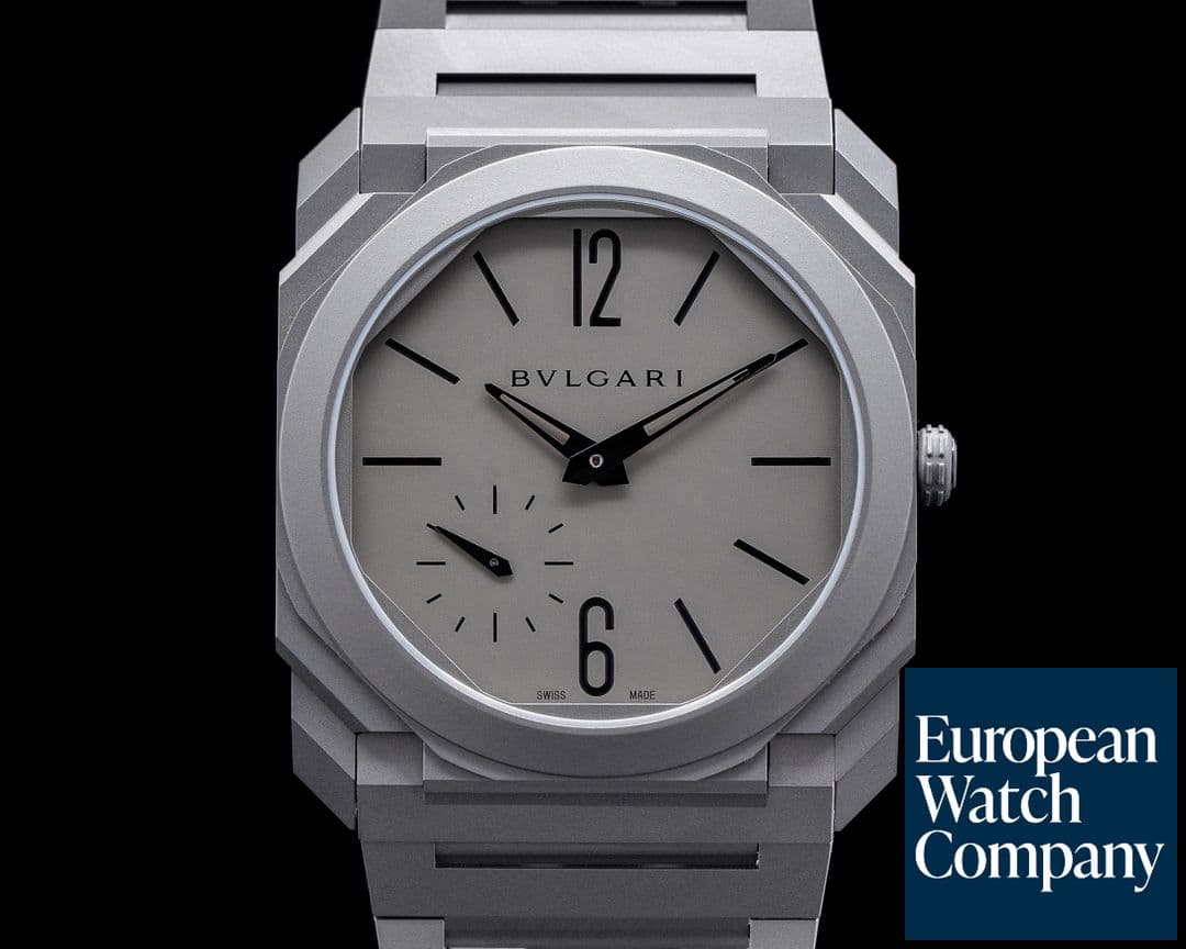 Image of Bulgari Octo Finissimo Titanium Extra Thin Grey / Black 40MM