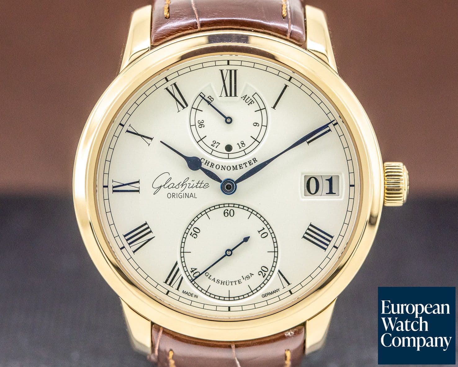Image of Glashutte Original Senator Chronometer 18K Rose Gold