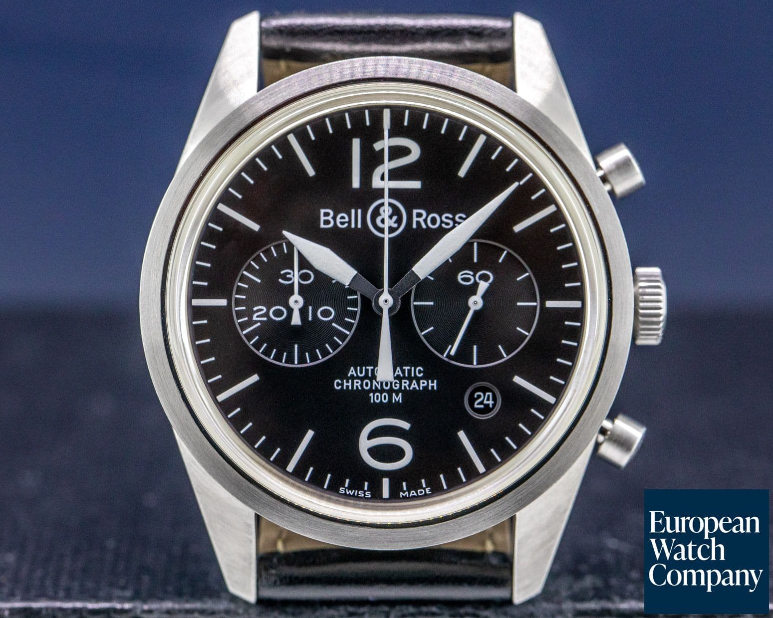 Image of Bell & Ross BR 126 Original Black Chronograph SS / Strap