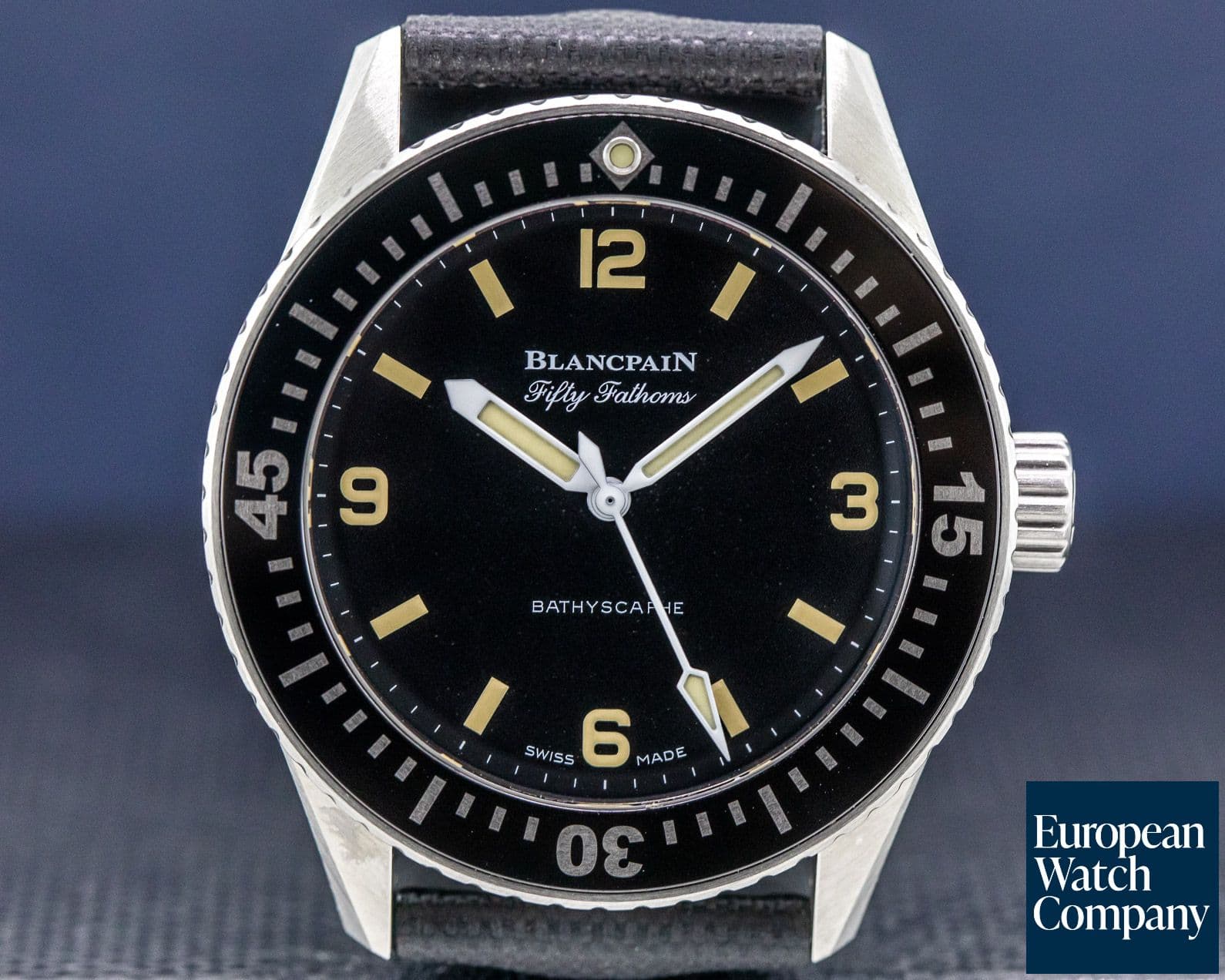 Image of Blancpain Fifty Fathoms 38mm Bathyscaphe for HODINKEE 