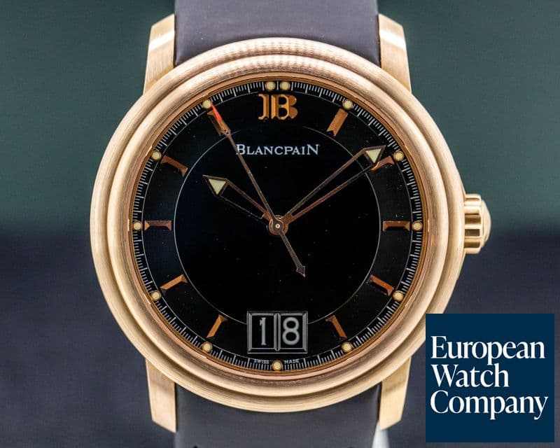 Image of Blancpain Leman Big Date 18K Rose Gold LIMITED