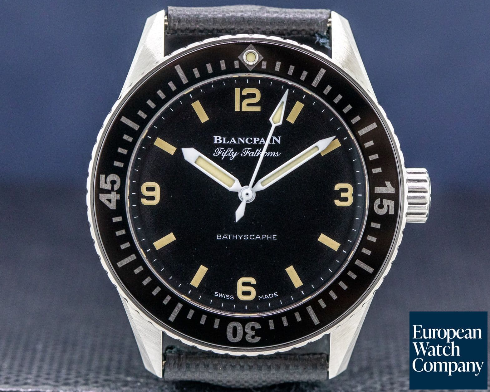 Image of Blancpain Fifty Fathoms 38mm Bathyscaphe for HODINKEE 