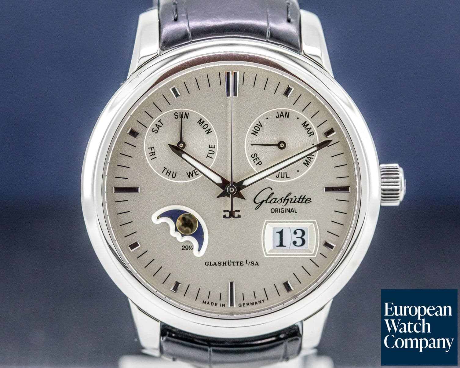 Image of Glashutte Original Senator Calendar Moon SS
