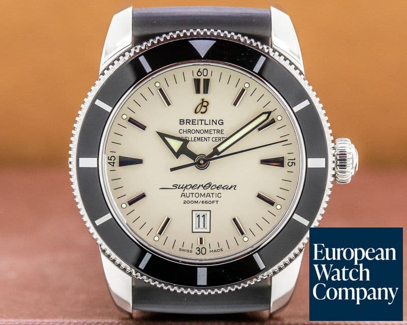 Image of Breitling SuperOcean Heritage 46 Silver Dial SS / Rubber 
