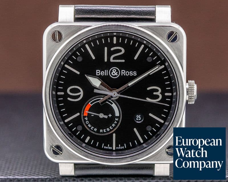 Image of Bell & Ross Aviation BR 03 Power Reserve SS / Leather