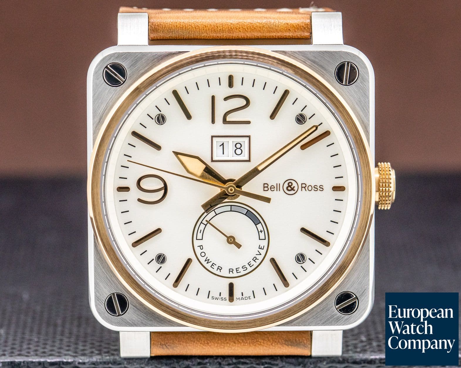 Image of Bell & Ross Aviation BR 03 Power Reserve SS / RG