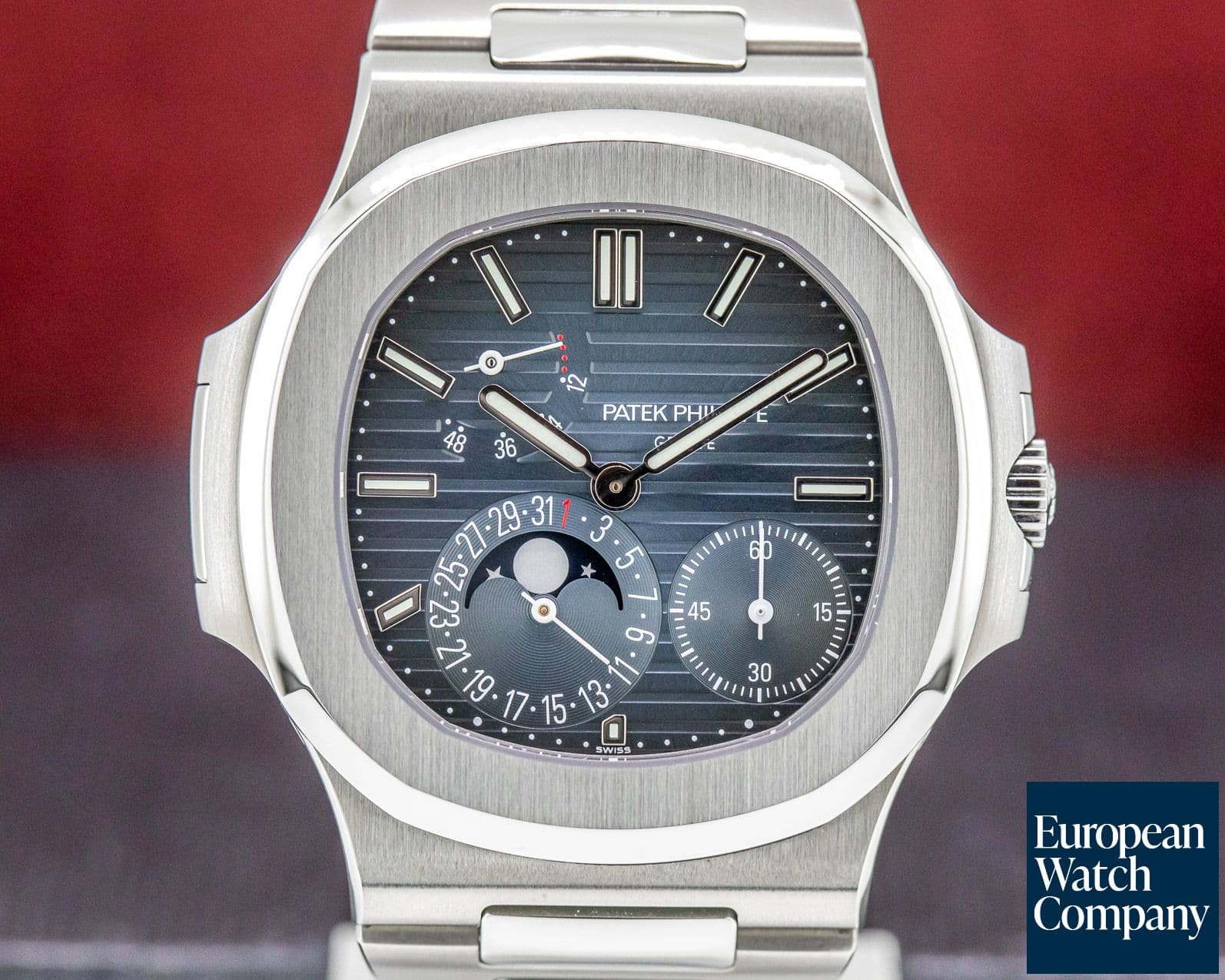 Image of Patek Philippe Jumbo Nautilus Moonphase Power Reserve SS 2019