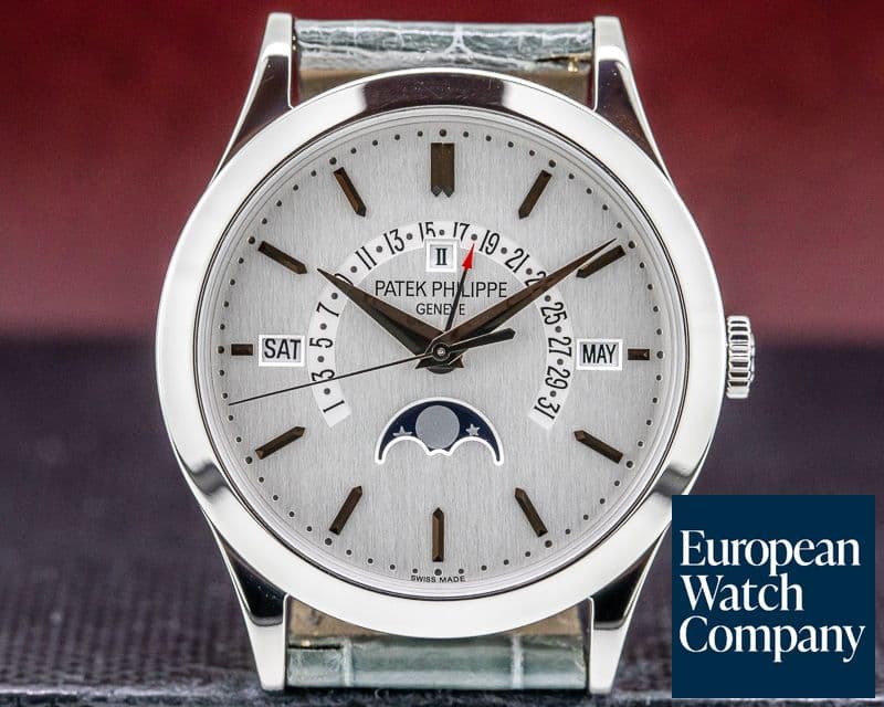 Image of Patek Philippe Retrograde Perpetual Calendar Platinum Silver Dial