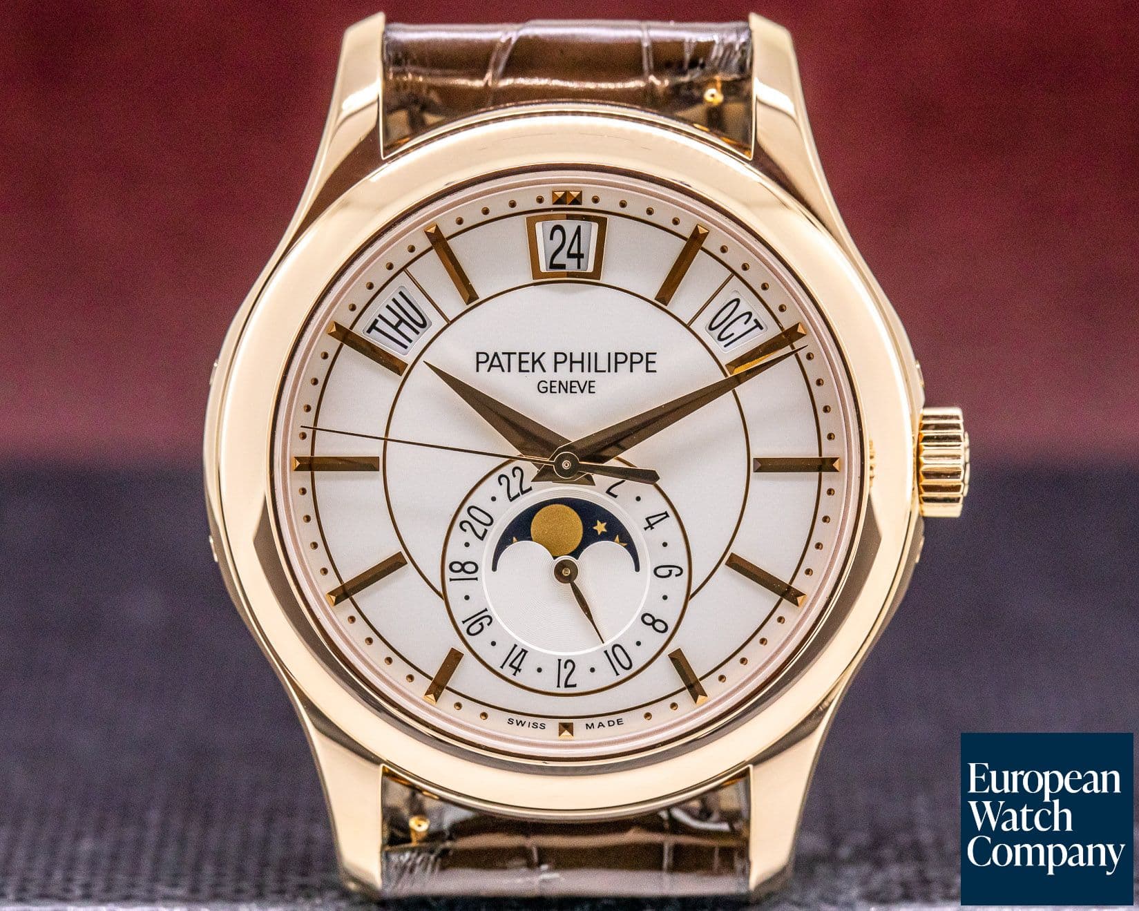 Image of Patek Philippe Annual Calendar Silver Dial 18K Rose Gold


