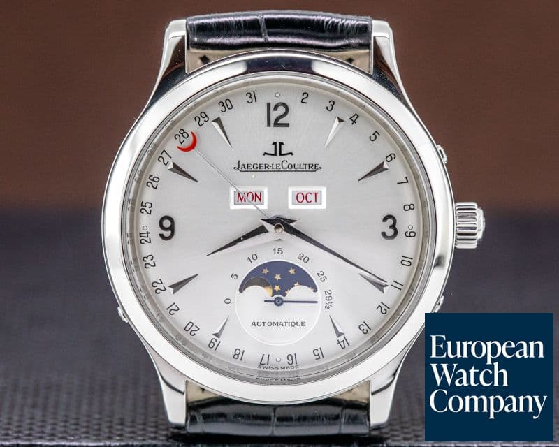 Image of Jaeger LeCoultre Master Moon SS Silver Dial 