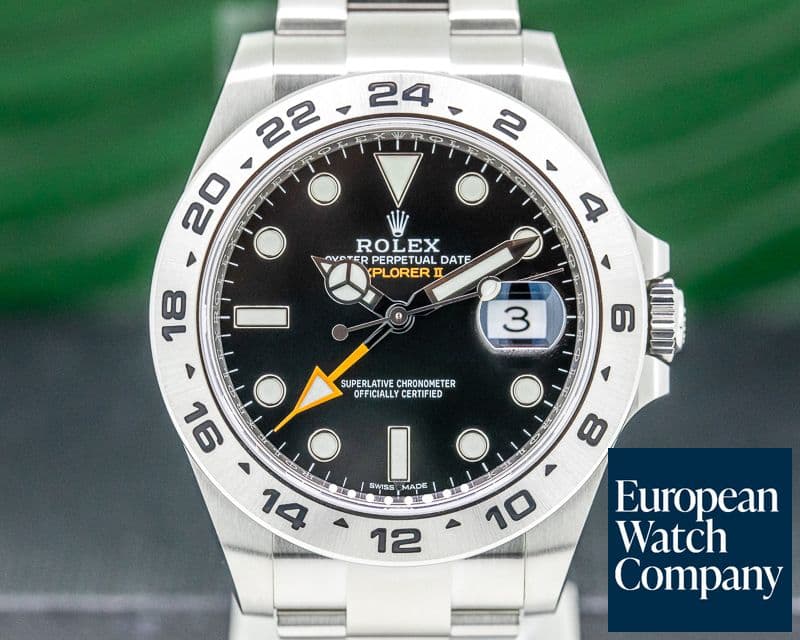 Image of Rolex Explorer II Black Dial SS / FULL SET 