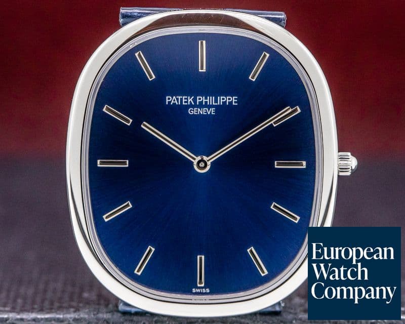 Image of Patek Philippe Golden Ellipse Platinum Blue Dial 