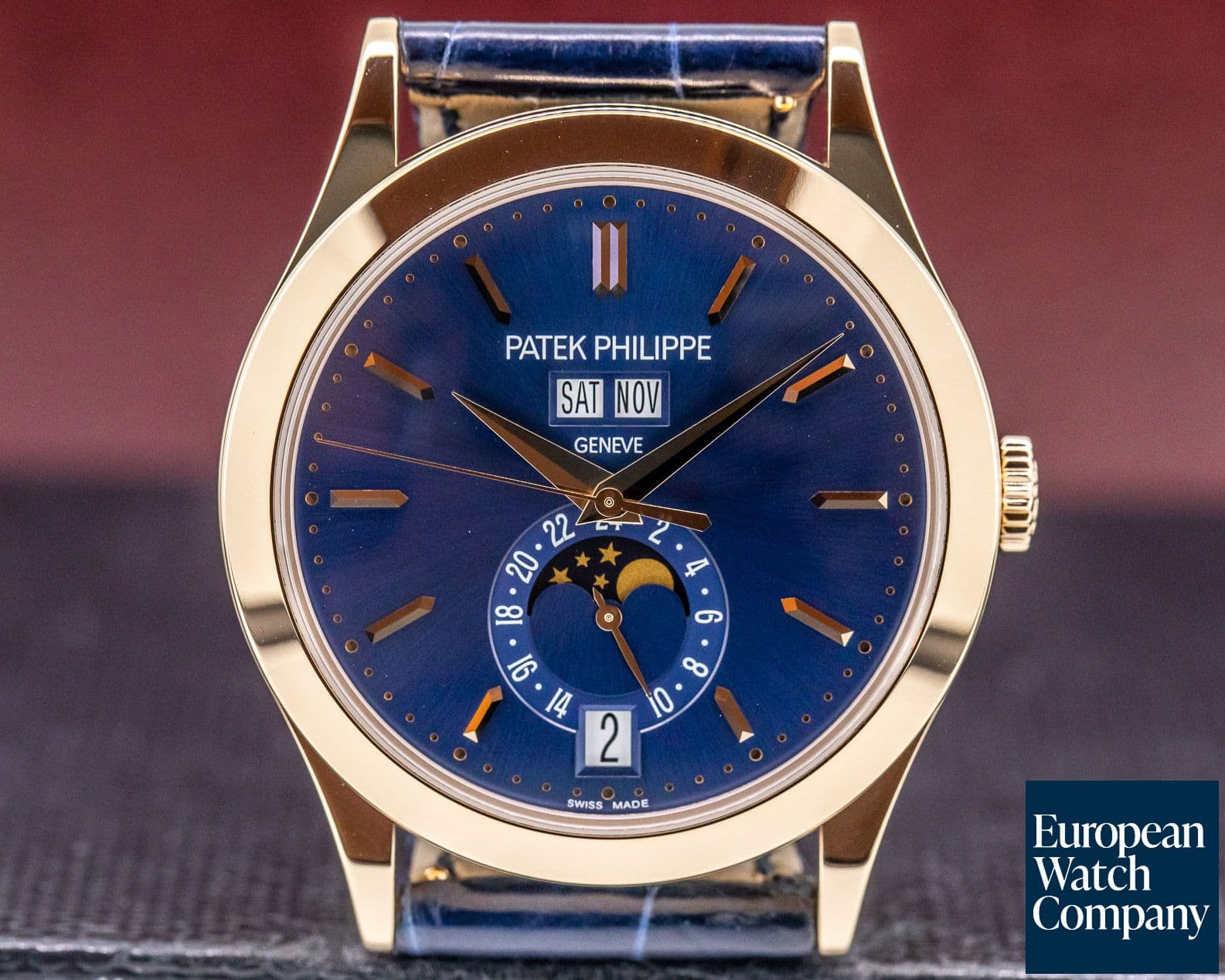Image of Patek Philippe Annual Calendar Rose Gold Blue Dial