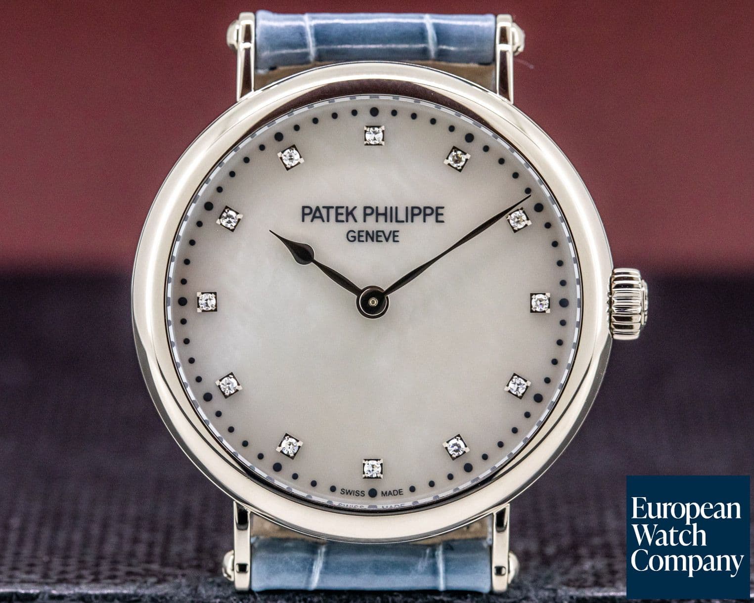 Image of Patek Philippe Ladies Calatrava New York 2017 Special Edition 18K WG MOP Dial LIMITED 