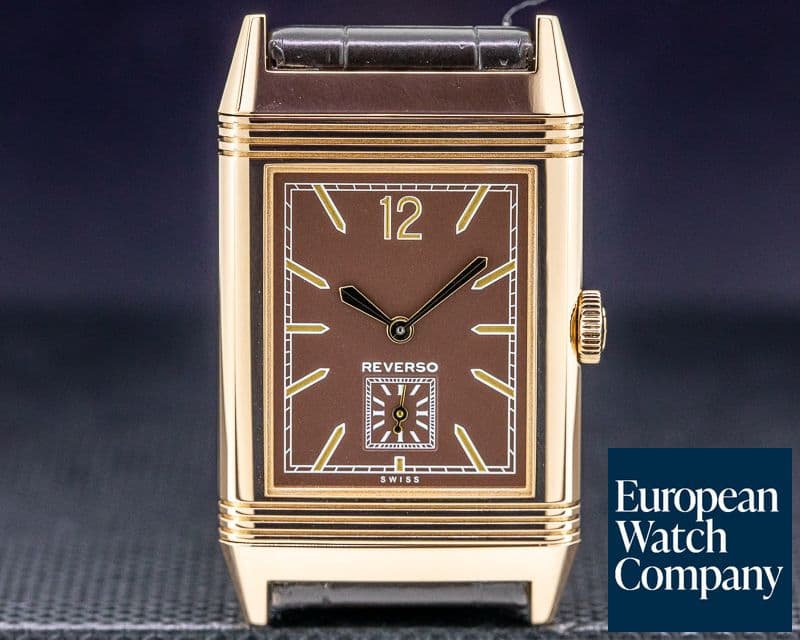Image of Jaeger LeCoultre Grande Reverso Ultra Thin "Tribute 1931" Chocolate 18K Rose Gold

