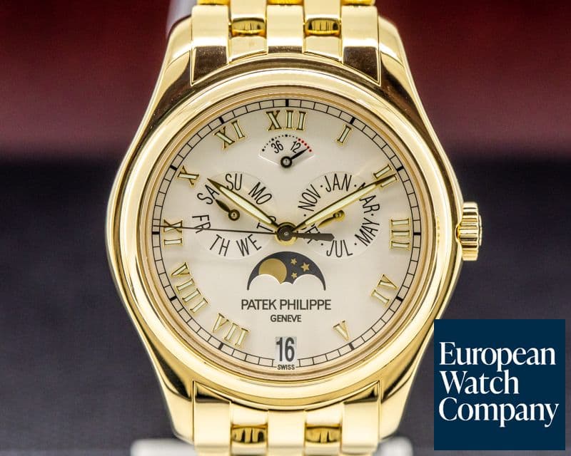 Image of Patek Philippe Annual Calendar 18K Yellow Gold / Bracelet FULL SET SERVICED 