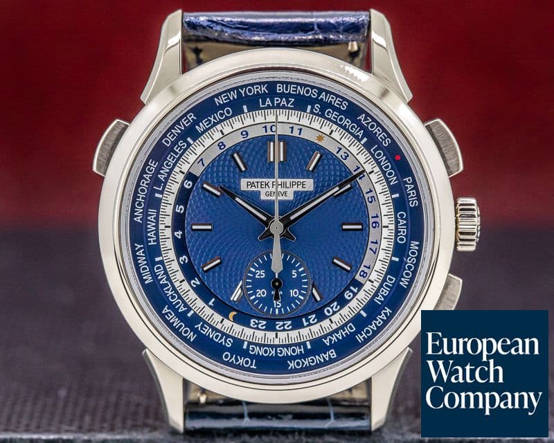 Image of Patek Philippe World Time Chronograph 18k White Gold 