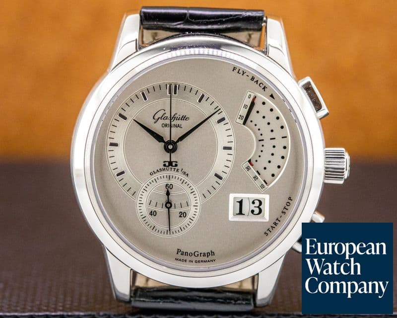Image of Glashutte Original PanoGraph SS Silver Dial 