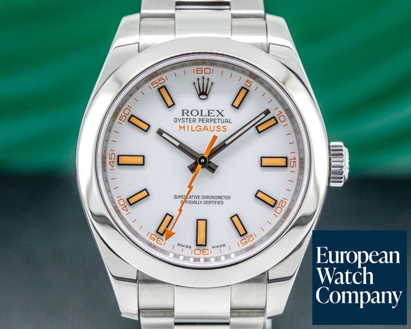 Image of Rolex Milgauss SS White Dial
