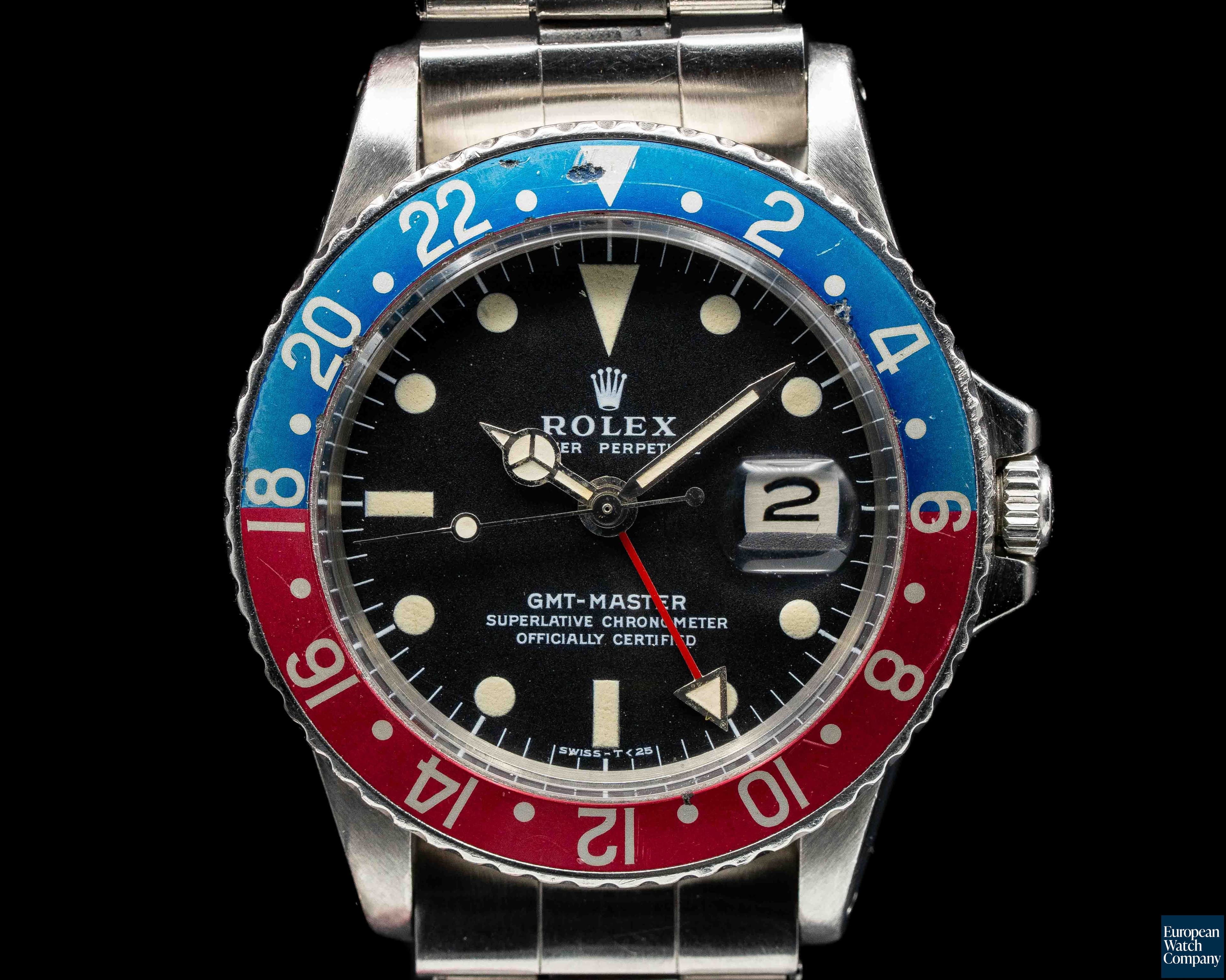 Image of Rolex GMT Master 1675 Blue / Red "Pepsi Bezel" CLEAN
